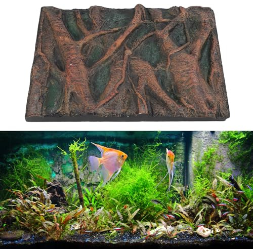 NSXAYIWE Sfondo per Acquario in Pietra, Sfondo per Acquario in Schiuma con Effetti 3D, Parete per Acquario, Sfondo per rettili per terrario (H)