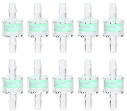 10 UNIDS ABS Verde Acuario Bomba de agua Tubo de silicona Filtro de agua Aceite Filtro de aire Tanques de peces Limpieza de manguera Filtración Oxígeno acuario estanque de peces Suministros(8mm)