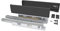 EMUCA Schubladen-Kit für Küche und Bad, Stahl, Anthrazitgrau, 131x450mm