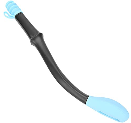 Aides de Toilette pour Essuyer, Poignées Inférieures de Lingette de Confort de 15,7 Po de Long, Poignée D'émission Support D'aide de Confort à Poignée Longue Papier Toilette Aide (bleu)