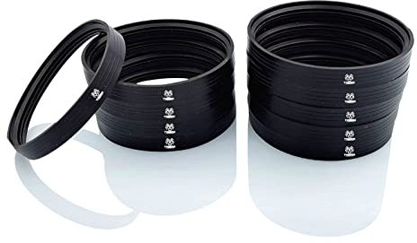 TYGERIX® 10x Joint Silicone 80 mm pour Poêles à Pellets | Hauteur 12 mm | Joints à Triple Lèvre Certifiés | Adhérence Parfaite | Résistance Thermique Exceptionnelle