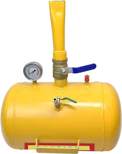 PRIJESSE 5 Gallonen Reifen Reifenfüller Booster Schockfüller, Air Booster, Reifenschockfüller, Befüllhilfe für Pkw-Reifen, Reifenbooster, Luftkanone mit Glicerinmanometer für PKW LKW