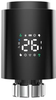 Mauedest Tuya Smart ZigBee Radiator Actuator TRV Programmable Thermostatic Radiator Valve App Remote Black
