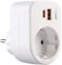 revolt C Netzteil: 3in1-Steckdose, USB-C mit PD 20 W, USB-A mit QC 3.0 15 W, 230 Volt (Ladegerät Netzteil Netzstecker, Aufputz-Steckdosen mit, Ladestation)