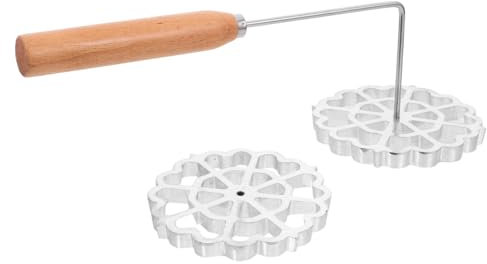 Cabilock Molde Versátil Para Hornear Pasteles De Camarones Y Albóndigas De Construcción Robusta De Aleación De Aluminio Y Madera Fácil De Usar