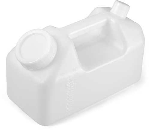 ONEDONE Urinals for Men - Large Urine Bottle 3000 mL/101 Oz Spill Proof Pee Bottles for Men w/Separate Urine Outlet Male Urinal 24-Hour Urine Collection Bottles Wide Opening Pee jug