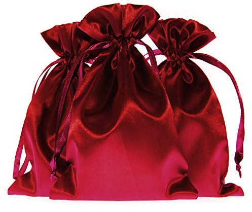 Knitial 4 x 6 Satin Gift Bags - Wedding, Baby Shower, Christmas - 50 per Pack