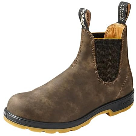 BLUNDSTONE Unisex Classic 550 Series Chelsea Boot, Rustic Brown, 36 EU