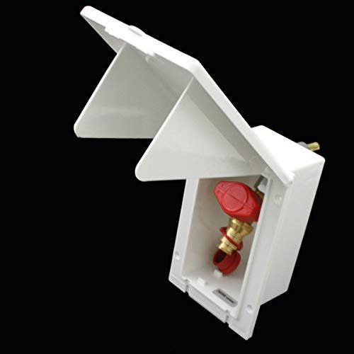 Prise de gaz MPK - Prise extérieure - Clapet d'alimentation - Pour camping-car, caravane, caravane - Blanc - Rectangulaire