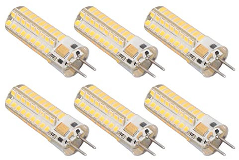GY6.35 Birne, 6 Stück GY6.35 LED Glühbirne, 7W 700lm 72 LEDs Kronleuchter Glühbirnen Energiesparende LED Mais Glühbirne für Zuhause Anhänger, LED Birnen (Warmes Licht)