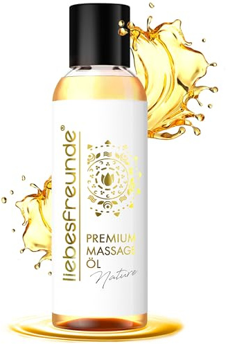 Liebesfreunde® Massageöl Nature - Sinnliches Massage Öl zur Entspannung für Paare, 150 ml