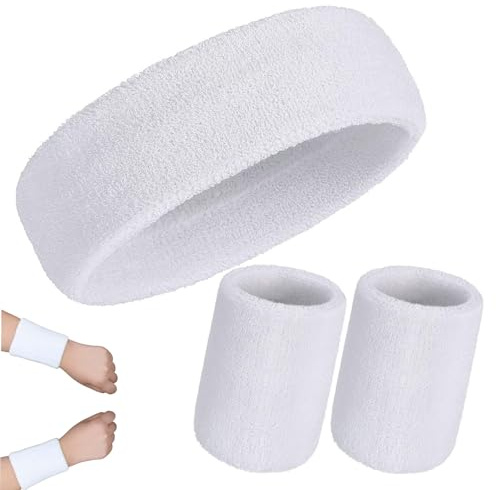 Sports Headband Wristband Set, Kids Sweatbands Headband Wristband Set Fitness Arm Sweatband Sports Sweatband Bracelet Girls Sweat Band Absorbent Wrist Sweatbands Sweatbands Wrist