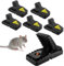 CNMTCCO Rattenfallen 6 Stück, Wiederverwendbare Schlagfallen,hochfeste ABS Plastikmausfallen,Für Innen- + Außen,ideal Rat Trap für Haus, Küche, Garten