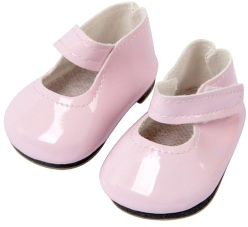 Pesoncarl Babypuppenschuhe 1 Paar dekorative süße PU 18 -Zoll -Puppenschuhe Ersatz für Mini -Hauszubehör, Wohnkultur, Spielzeug