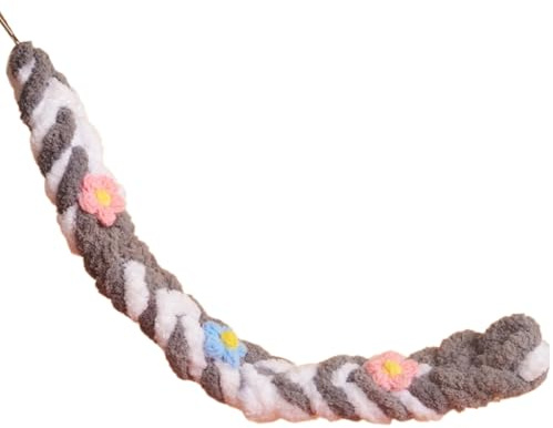 ECVGHD Jouet balançoire pour petit animal domestique avec corde à suspendre pour perroquets et hamsters Échelle colorée en coton