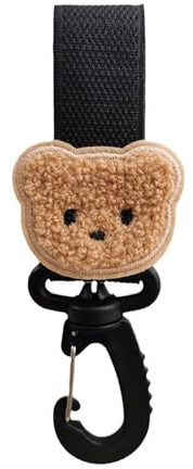 Ganci per borsa per pannolini, cinghia con clip per carrozzina, gancio per carrello per animali domestici, per appendere borse della spesa, borsa leggera e portatile