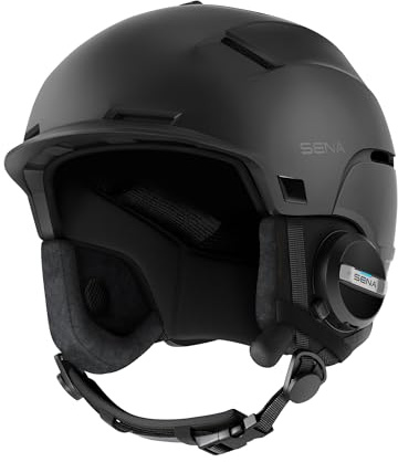 Sena Latitude S2 Snow Sports Smart Helmet with Bluetooth Connectivity and Mesh Intercom Communication for Skiing, Snowboarding (Size M)