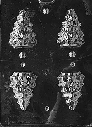 Grandmama's Goodies C145 3D Christmas Tree Chocolate Soap Mold with Exclusive Molding Instructions