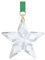 Swarovski Annual Edition Little Star Ornament 2023, Kristallornament im Stern-Design, mit Grünem Ripsband