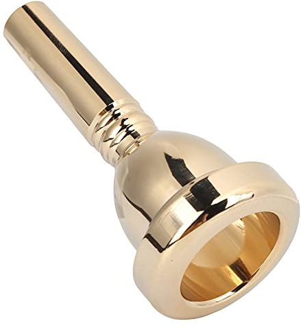 Accessorio Per Bocchino Per Trombone, Bocchino Per Trombone in Ottone Bocchino Per Tenore con Gambo Grande Accessorio Per Strumenti Musicali Per Principianti E Musicisti Professionisti(Oro)