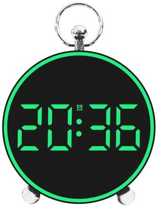 Paopaoldm digital väckarklocka temperaturdatum och vecka display bordsklocka elektronisk LED-väckarklocka elektronisk väckarklocka