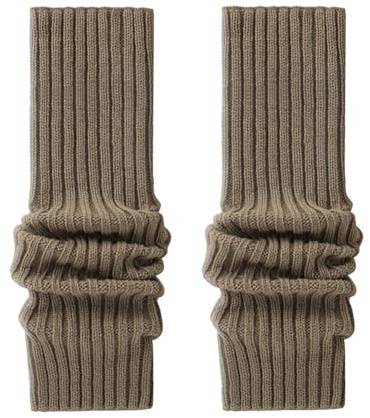 VUCDXOP Scaldagambe lunghi da donna, per donne e ragazze, invernali, in crochet, con lavorazione a maglia, polsini per gambe, scaldamuscoli, calze al ginocchio, legwarmer, calze overknee, in taglia