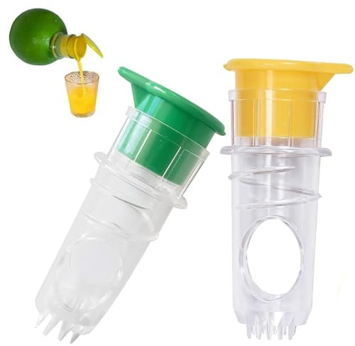 Exprimidor de limón, exprimidor manual de limón, exprimidor de cítricos de mano y vertedor de limón, para extraer limones, limas, naranjas