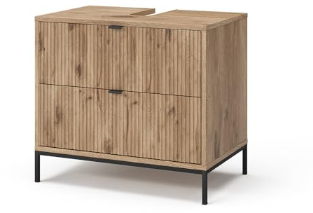 Vicco Mueble bajo Lavabo Eliza, Roble Vikingo, 70 x 63 cm