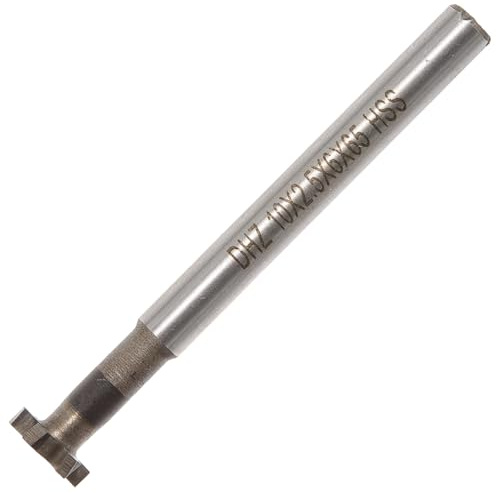 Beaupretty Fraise à Rainurer en T en Acier Rapide pour Fraiseuse Cnc, Outil de Découpe pour Rainures Précises et Finitions Professionnelles en Atelier de Menuiserie