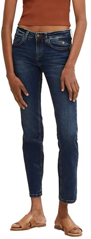 TOM TAILOR 202212 Alexa Straight, Jeans Donna, 10281 - Mid Stone Wash Denim (new), 26W / 32L