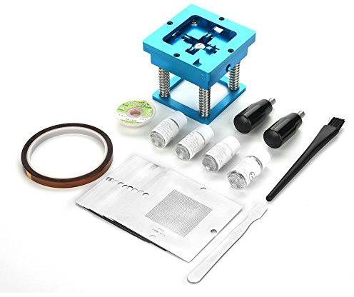 Estación de reballing, estación de reballing de BGA Kit de retrabajo de soldadura Estación de soldadura + Plantillas + Kit de bolas