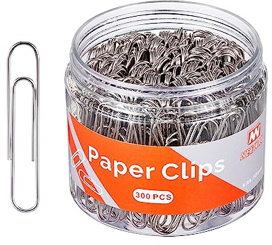 NEEWAY 300pcs Large Paper Clips, Jumbo Paper Clip, 2 Inch Paperclips