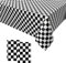 2PCS Schwarz Weiß Karierte Tischdecke,Tischdecke Racing Einweg Plastik Tischdecke Einweg Tischdecke mit Karierter Flagge für Racing Party Dekoration 137 x 274cm