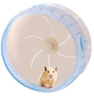 Sirvarni Super-Silent Hamster Exercise Wheel - Hamster Toys Cages Accessories 8.6 Inch Running Spinner Quite Runner for Small Animal Pet Gerbil Dwarf Syrian Hedgehog Rat Mouse Mice (Blue)