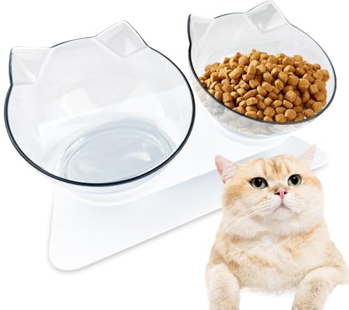 Lectorias Gamelle Chat Surélevée, Mangeoirs Abreuvoirs Chats, Bol Chats