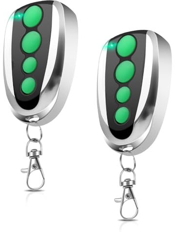 433,92 MHz Garagentor Fernbedienung Kompatibel mit Allen TOPENS M12, 4 Tasten Fernbedienung Tor für Automatische Schiebetoröffnung Garagentoröffner Wireless Transmitter Controller (2 Stück)