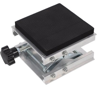 VILLFUL Laborhebebühne Verstellbare Plattform Laborheber Hebescherenständer Plattform Laborhebeständer Für Messwerkzeuge Stabile Hebefunktion Manuelles Aluminiumkonstruktion Robuste