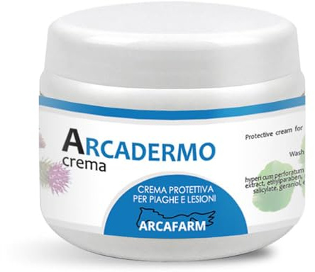ARCADERMO Crema Protettiva per Cavalli Arcafarm 250 ml, trattamento fiaccature, piaghe, lesioni | Ripara e protegge la pelle - Made in Italy