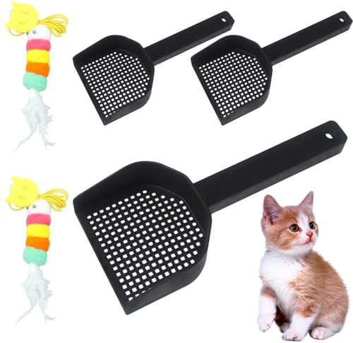 CARANNACLTD 3 stycken små plastspade grovt sil hamster siktskyffel reptil sandsil reptiler tillbehör bardagsnamn tillbehör för leopardgecko terrarier hamstrar sandbad