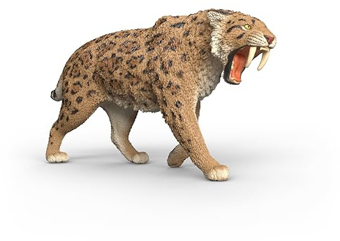 schleich DINOSAURS | Smilodonte 15054 | 14 x 7 x 3 cm