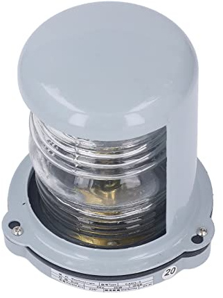 Dioche Mastlampa Vit Marin Navigationsljus, 225-graders Masttopljus, Design, Lämplig för Fartyg Under 12 Meter, 24V 25W, Höghållfast Rostfri stålkonstruktion.