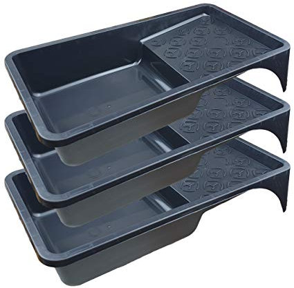 varivendo Bandeja de pintura de plástico, práctica bandeja de pintura, bandeja de pintura, 160 x 310 mm (3 unidades)