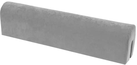 shivler Bettkantenschutz für Kinderbetten Kissen für bettumrandung Rausfallschutz Abdeckung Kantenschutz für Babybett (Grau, 50cm)