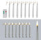 Online Fuchs 8 fliegende LED Kerzen mit Fernbedienung und Timer - Flying Candles - Schwebende Christbaumkerzen, Weihnachtskerzen (Silber)