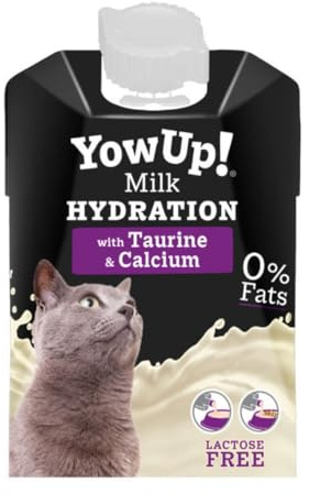 ANIMALUJOS Leche para Gatos con Taurina y Calcio, 0% Grasas, 200 ml – Pack de 3 Unidades – Suplemento Nutricional Natural, Ideal para la Salud Ósea y Cardiaca de tu Gato - Yowup!