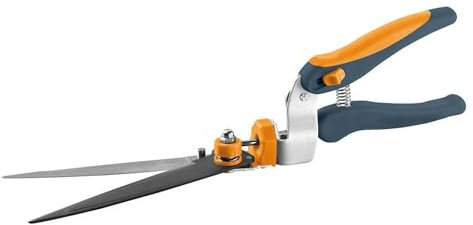 Cizalla para césped Corte Bordes 37 cm, Hoja Orientable 180°. Tijeras de jardín de acero inoxidable