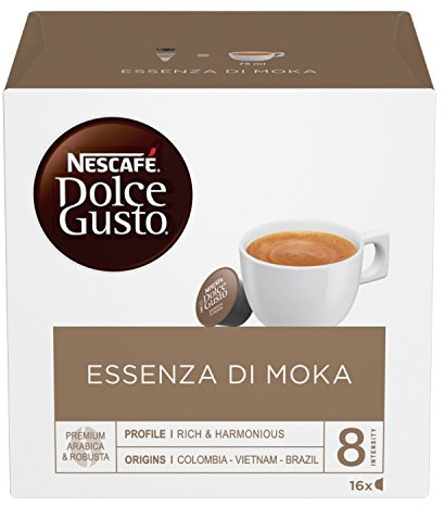 Nescafé Dolce Gusto Essenza di Moka Caffè Espresso 3 confezioni da 16 capsule (48 capsule)