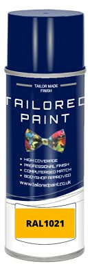 RAL 1021 Rape Yellow Gloss Enamel Aerosol Paint Can Paint For Wood, Metal, Plastic, PVC, UPVC, Fascia Boards - Indoor & Outdoor