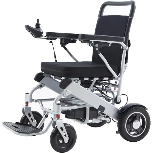 YAZURI Fauteuil Roulant électrique Intelligent - Fauteuil Roulant Adulte léger et Pliable à Un Bouton (Frein à système électromagnétique) Durée de Vie de la Batterie de 40 km