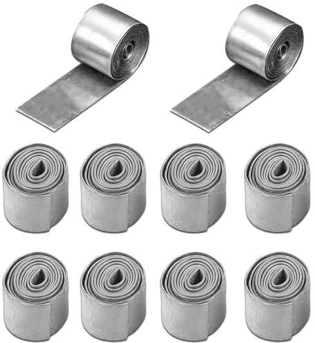 10 Rollen Angeln Blei, Angelblei Weiches Blei, Platinen Gewichte Tackle Angeln Zubehör, Angeln Sinkers Gewichte Tackle Zubehör für Wildfischen Seefischen (0.7mm,1.2mm)